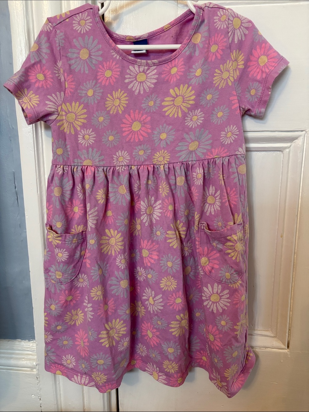 Old Navy Pink Lavender Daisy Pocket Dress